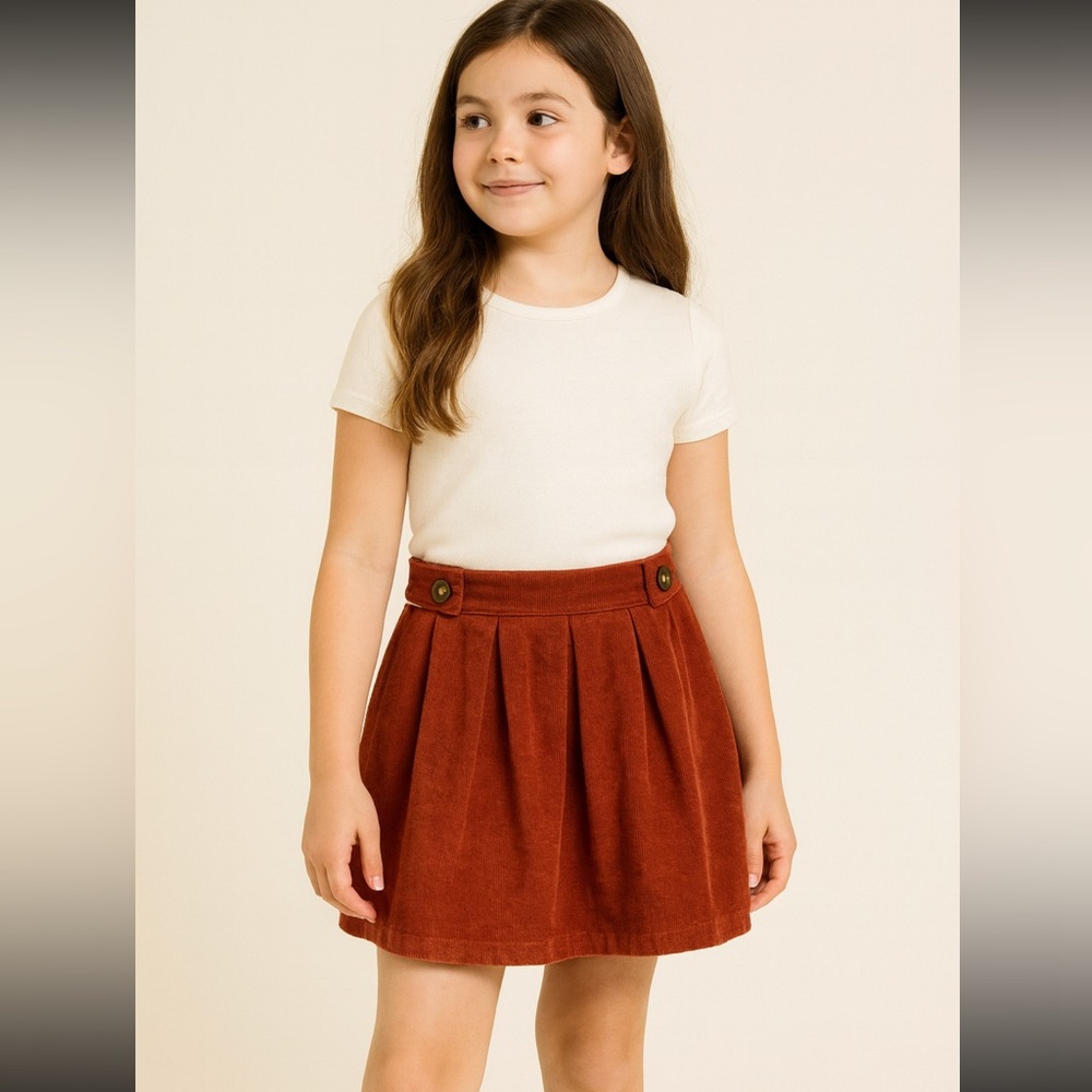 Copper Key Girls Pleated Skirt
